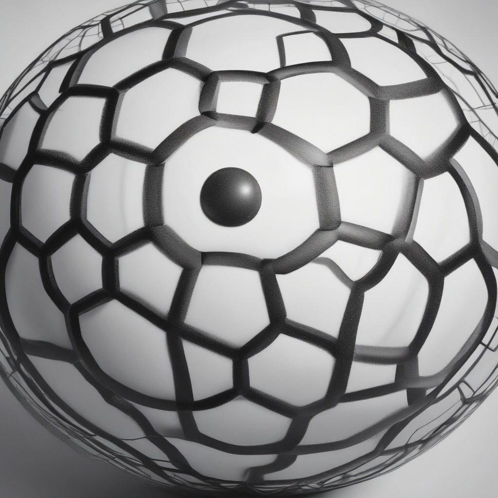 A close-up of a ball